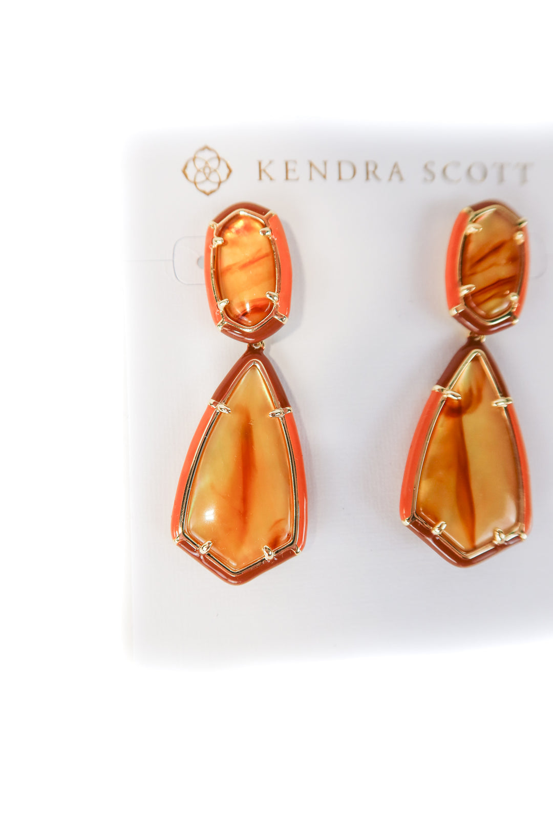 Kendra Scott brown gem earrings NWT (retail $98)