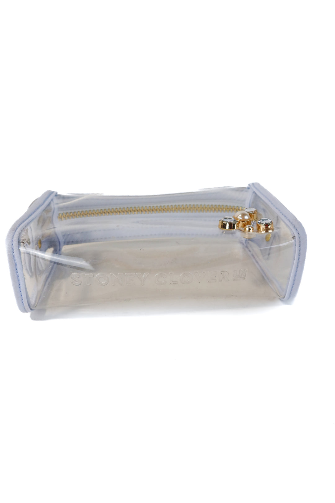 stoney clover clear blue pouch NWOT (retail $78)