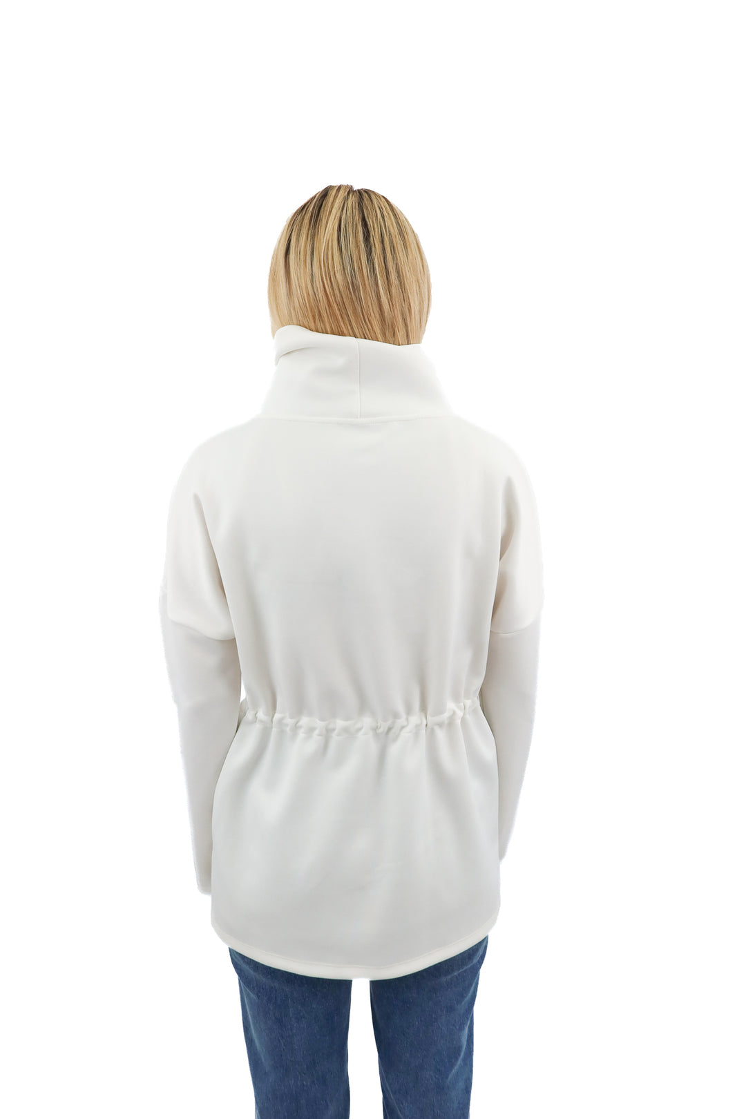 Addison Bay white cowlneck sweatshirt (S)