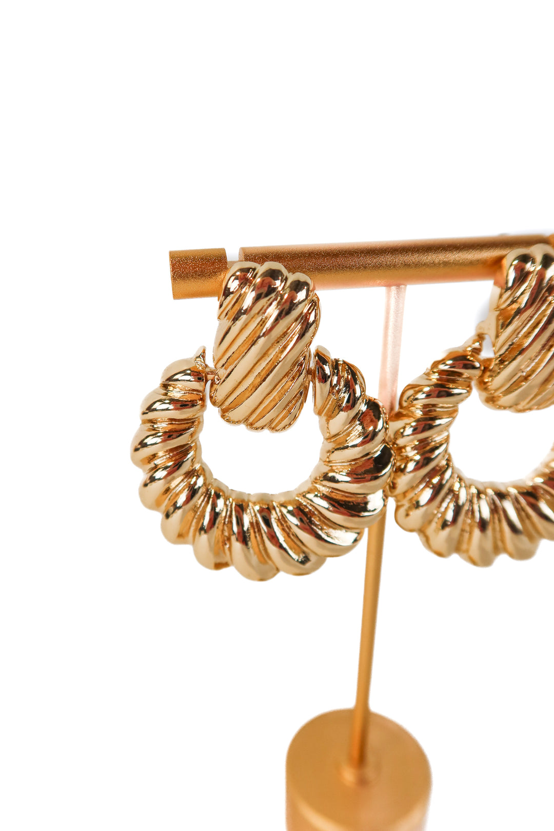 8 other reasons gold door knocker earrings NWOT (retails for $35)