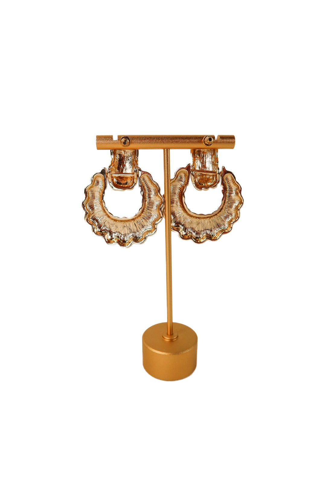 8 other reasons gold door knocker earrings NWOT (retails for $35)