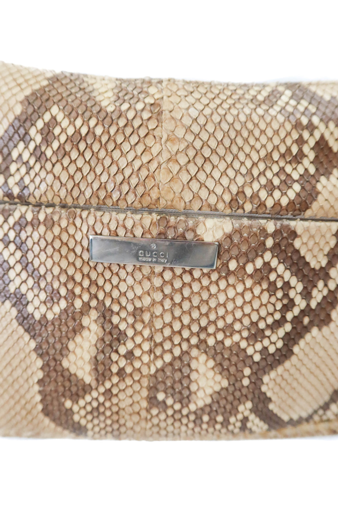 Gucci Python Bag with Bamboo Top Handle (vintage)