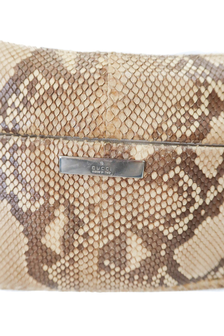 Gucci Python Bag with Bamboo Top Handle (vintage)