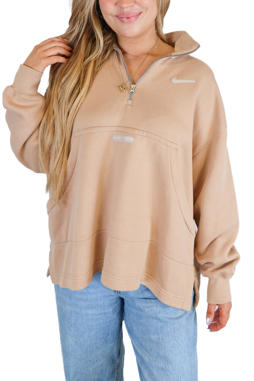 Nike light brown pullover (L)