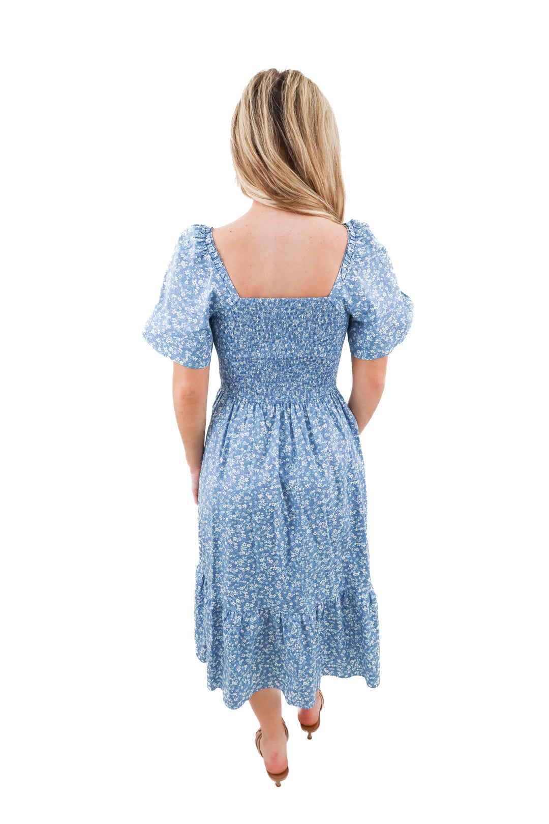 Draper James blue floral maxi dress NWT (XS; retail $178)