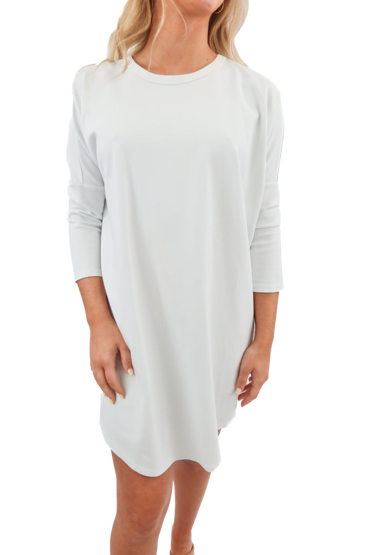 Pomander Place White Jersey Tunic Dress (XS/S; retail $120)