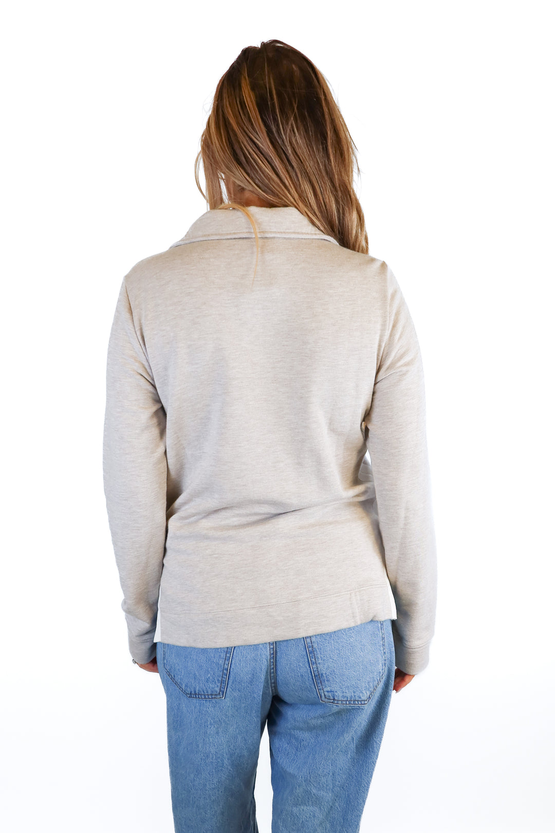 Travis Mathew heather light brown pull over NWT (M; retails $130)