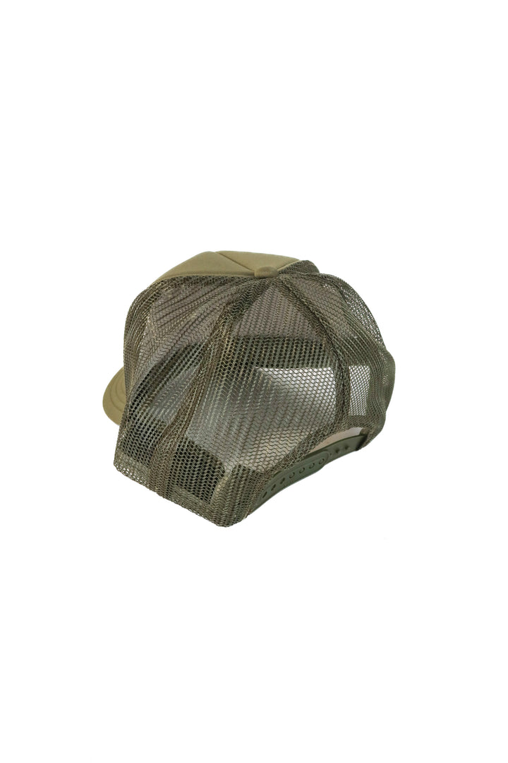 green smiley trucker hat