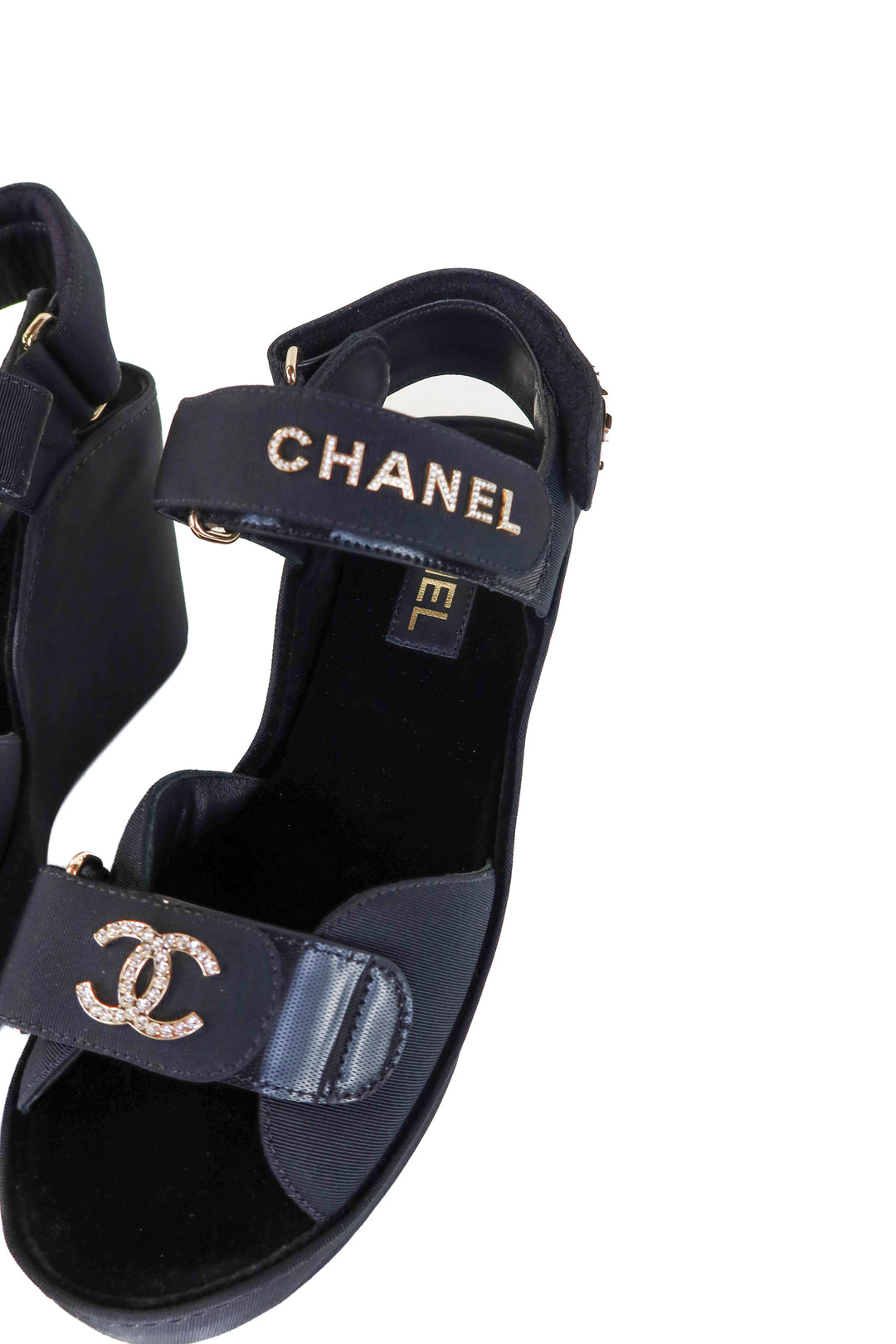 Chanel Black Grosgrain Platform Sandals NWT (39/ US8.5-9; retail $1,725)