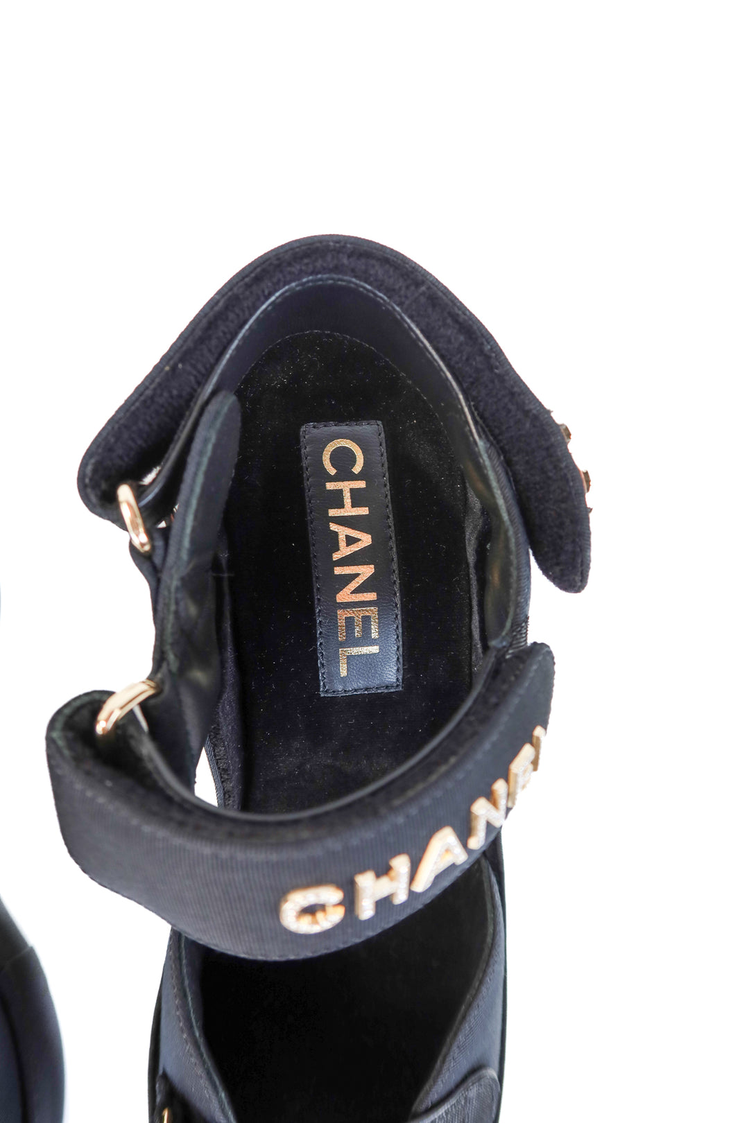 Chanel Black Grosgrain Platform Sandals NWT (39/ US8.5-9; retail $1,725)
