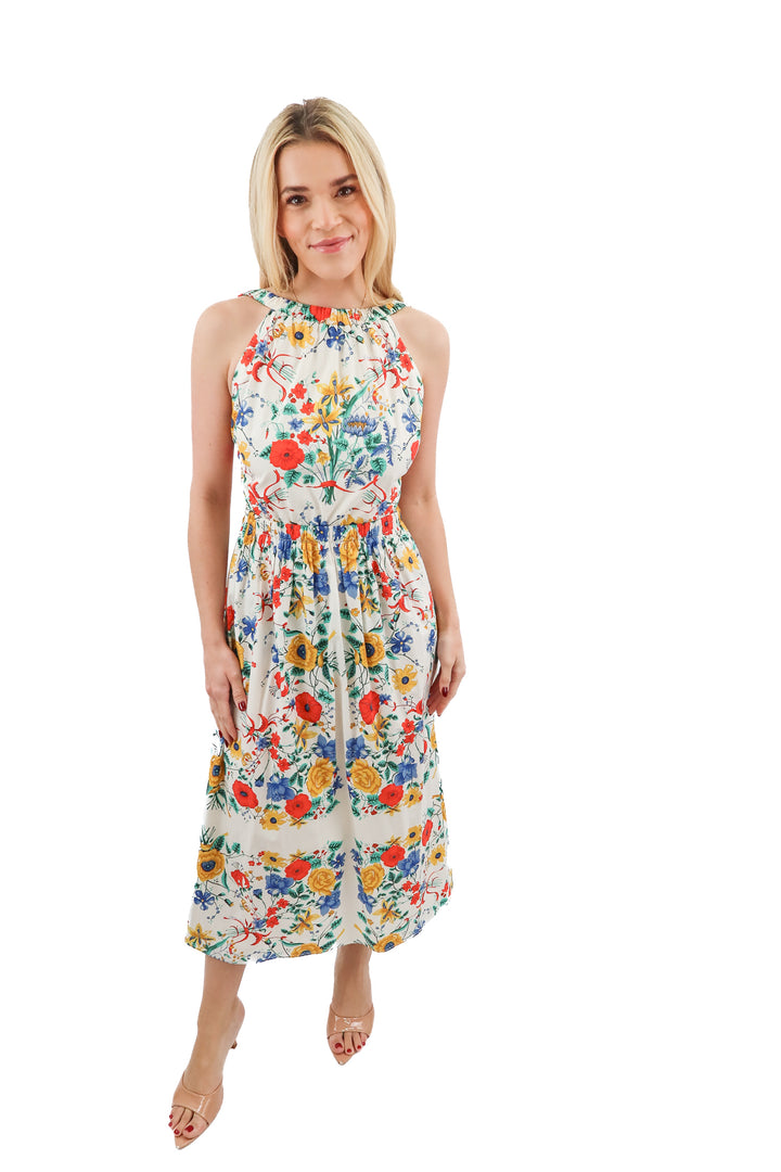 Cara Cara Colomba White Floral Maxi Dress (S; retail $595)