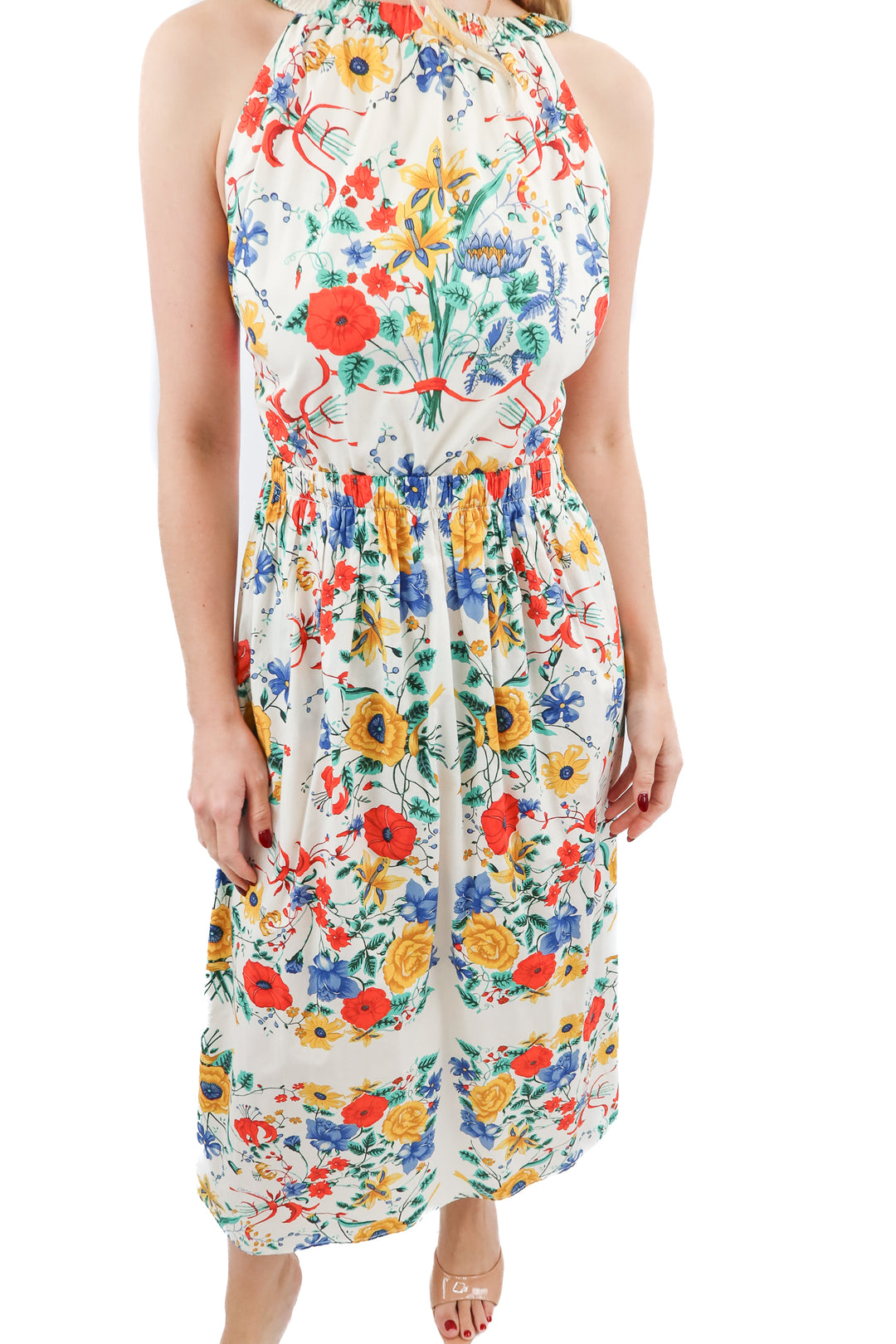 Cara Cara Colomba White Floral Maxi Dress (S; retail $595)
