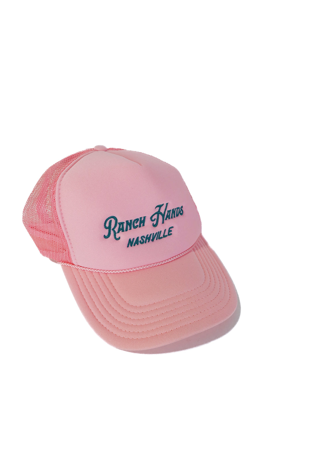 ranch hands pink trucker hat