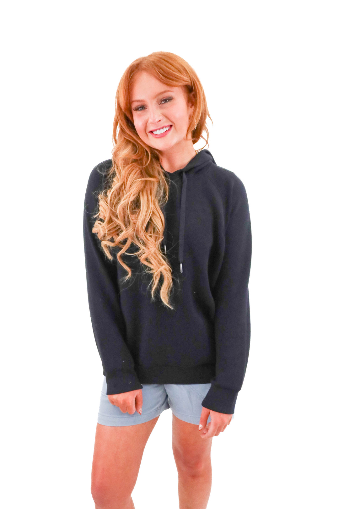 spanx airessentials black pullover hoodie (m; retail $170)
