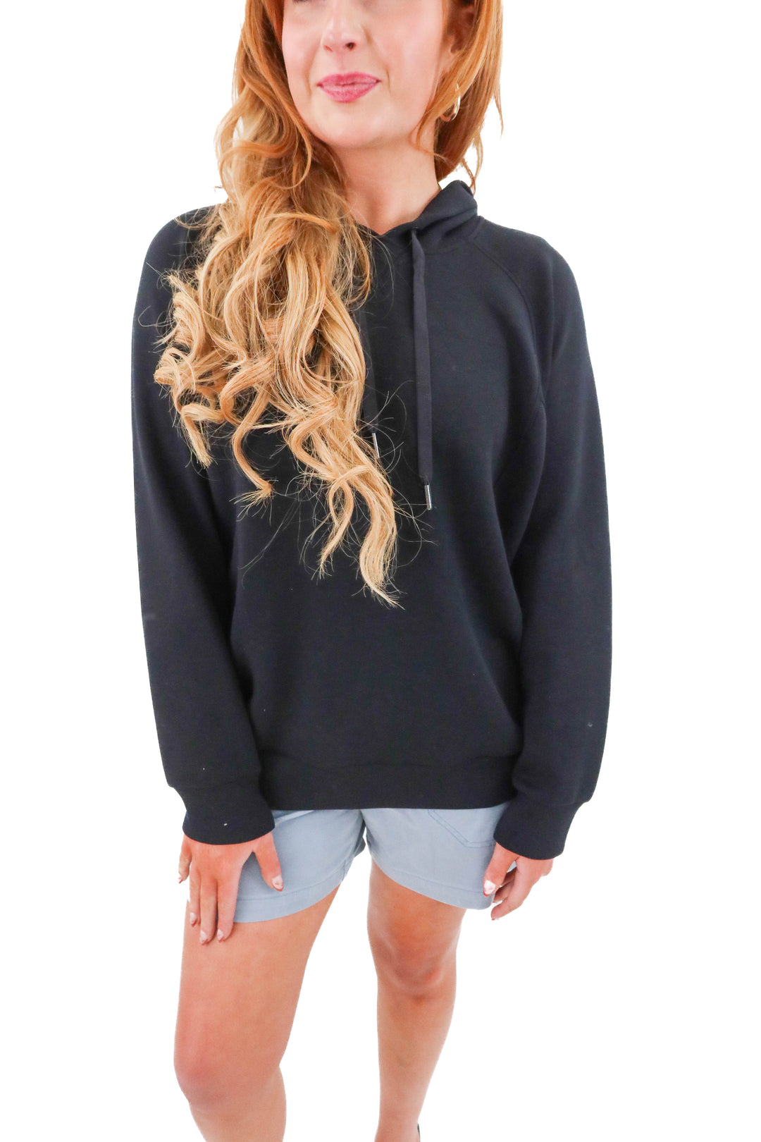 spanx airessentials black pullover hoodie (m; retail $170)