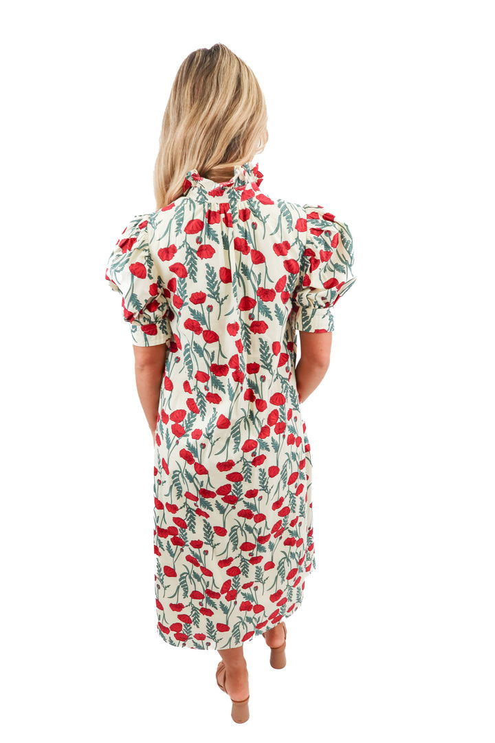 Hyacinth House Amaryllis Cream Floral Maxi Dress (XS; retail $158)