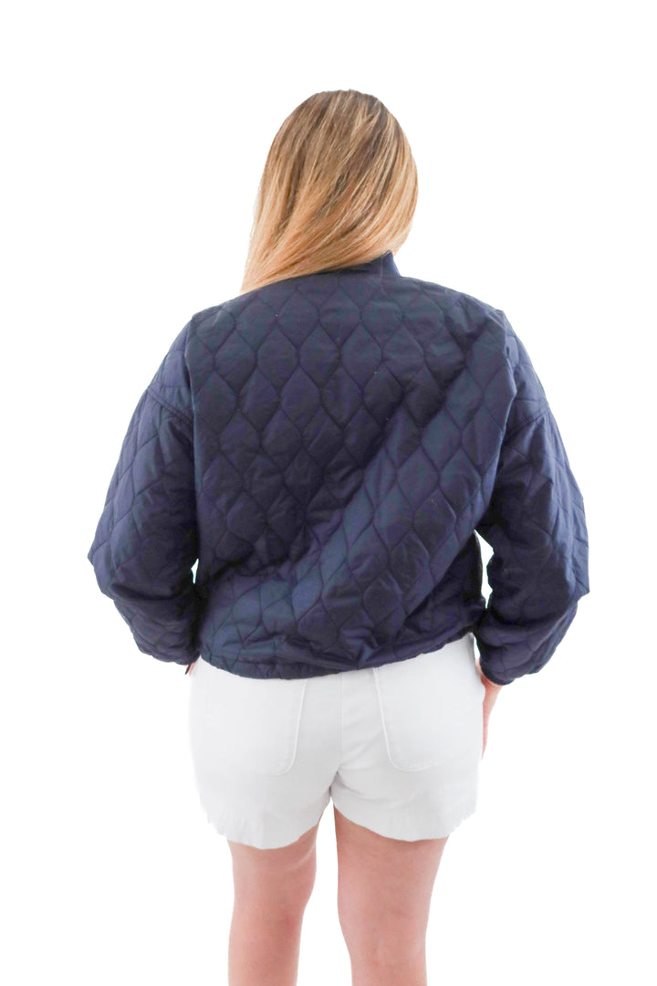 joylab navy blue quilted (XS; retail $45)