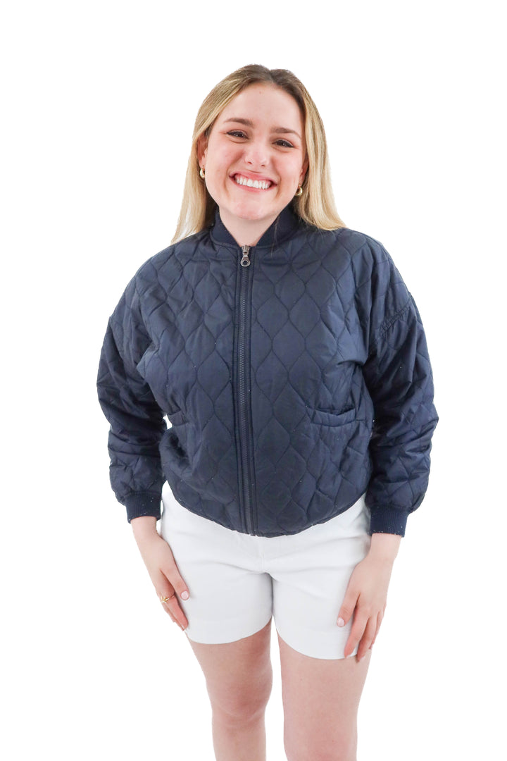 joylab navy blue quilted (XS; retail $45)