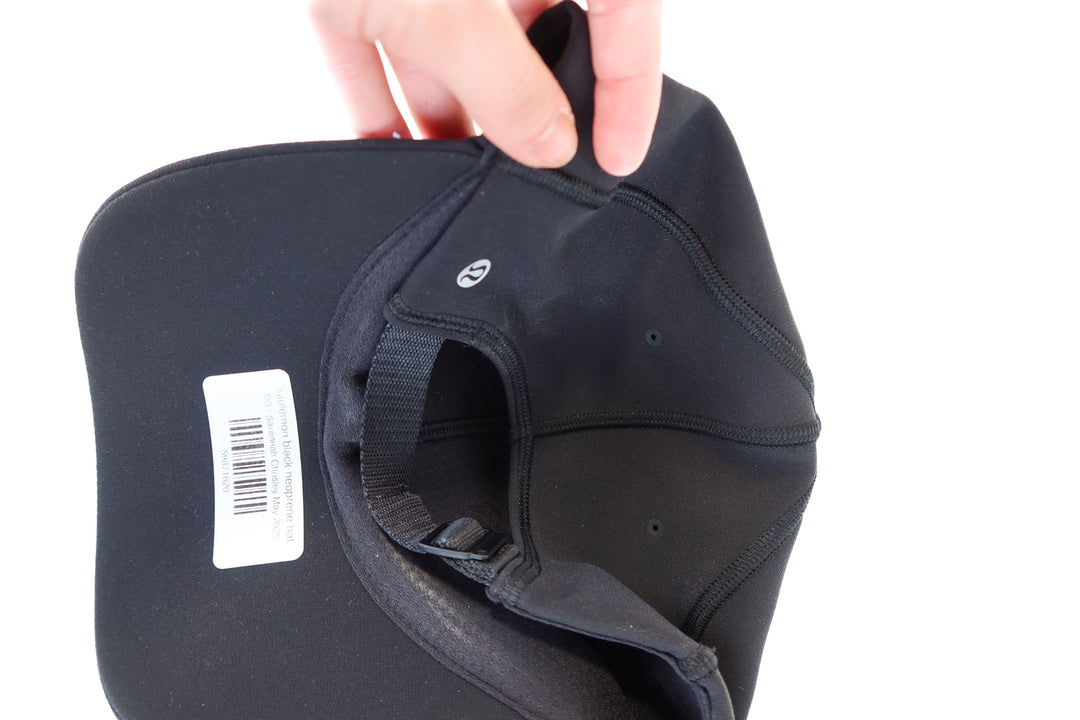 lululemon black neoprene hat