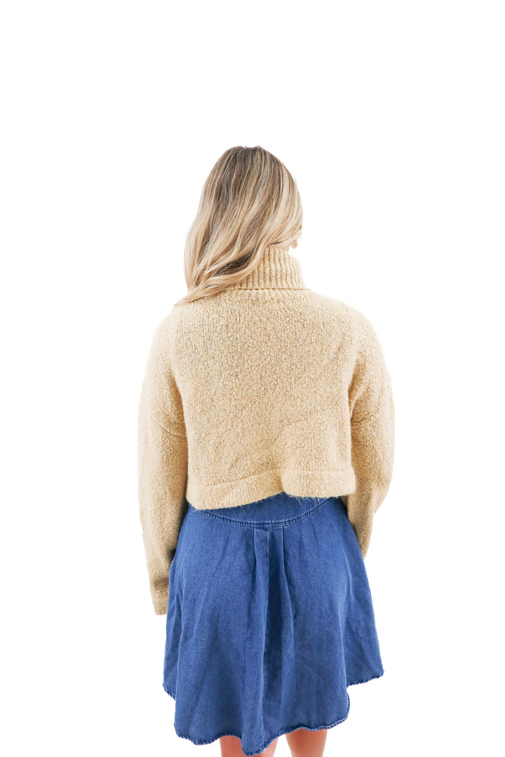 lovers and friends yellow sweater (m; retail $169)