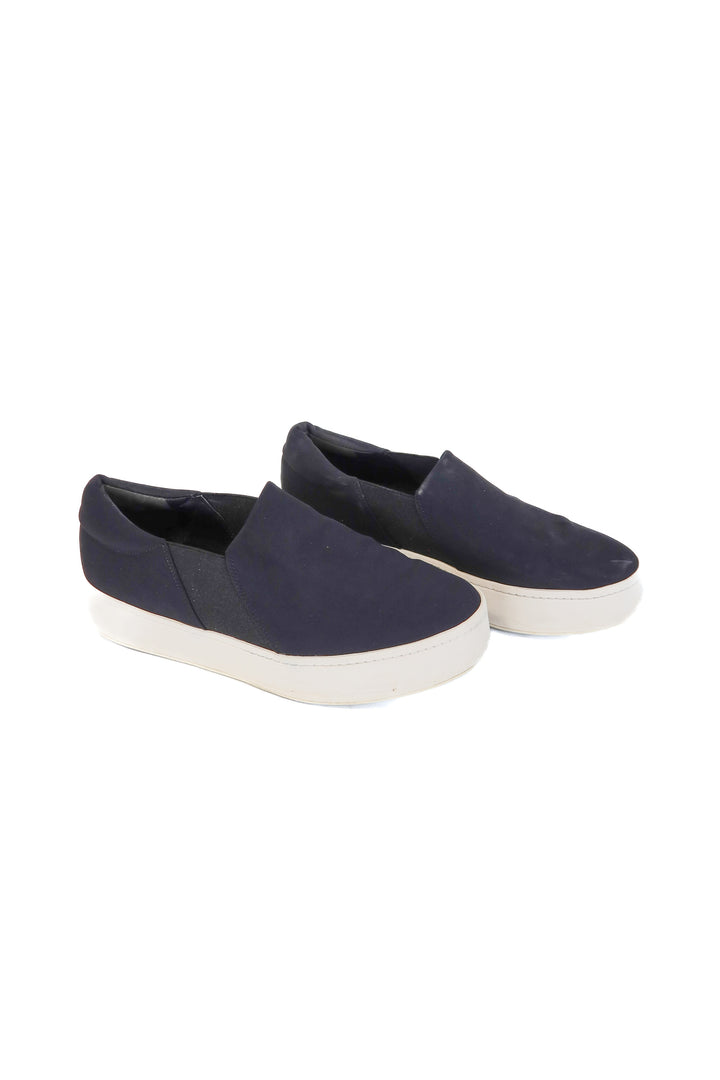 vince black platform slip ons (8.5; retail $250)