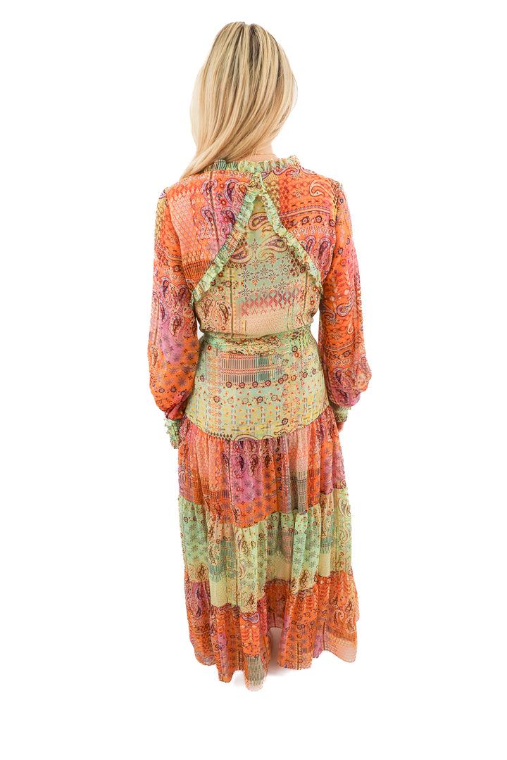 Alexis Paisley Multicolored Maxi Dress (S)