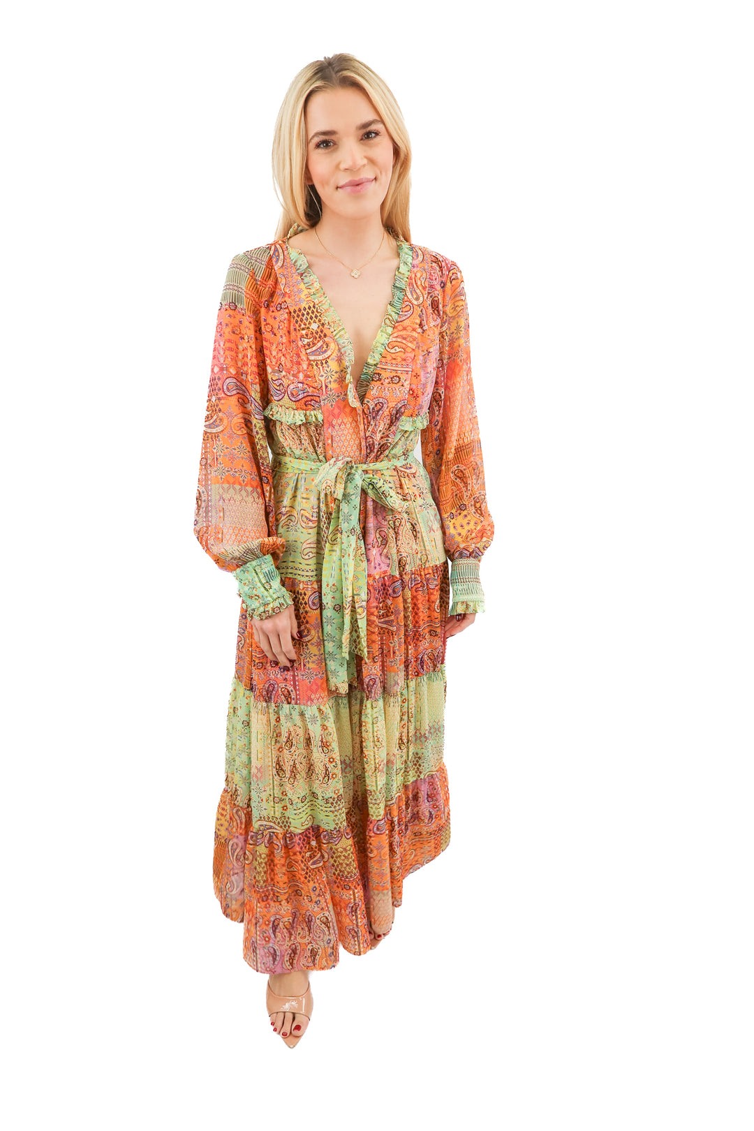 Alexis Paisley Multicolored Maxi Dress (S)