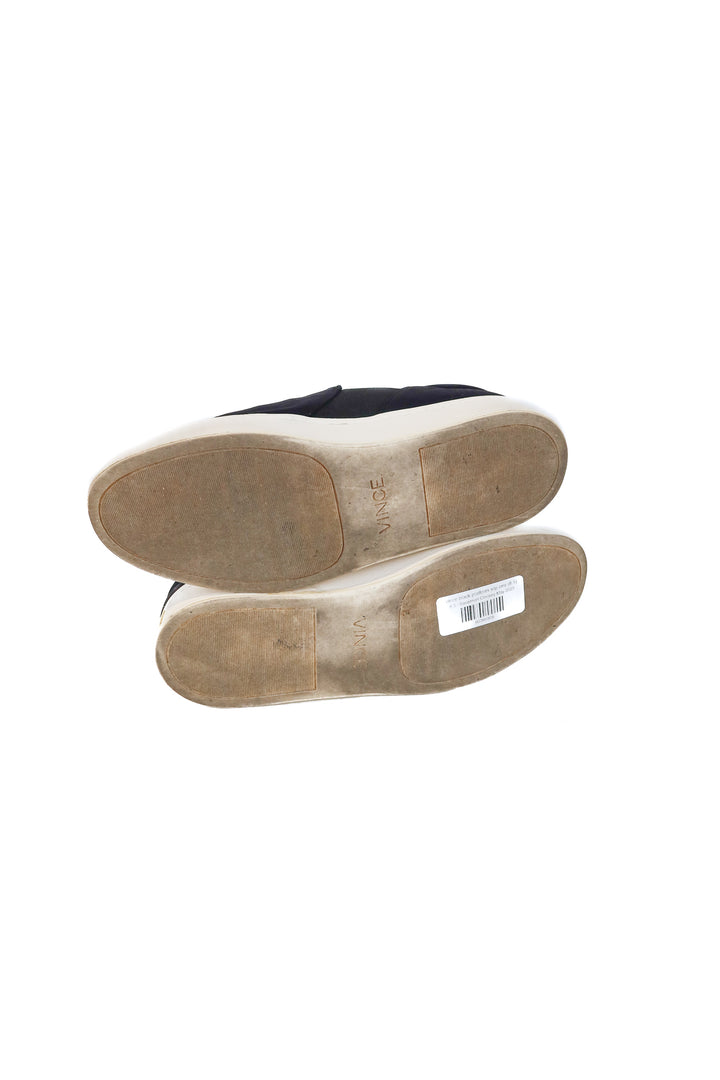 vince black platform slip ons (8.5; retail $250)