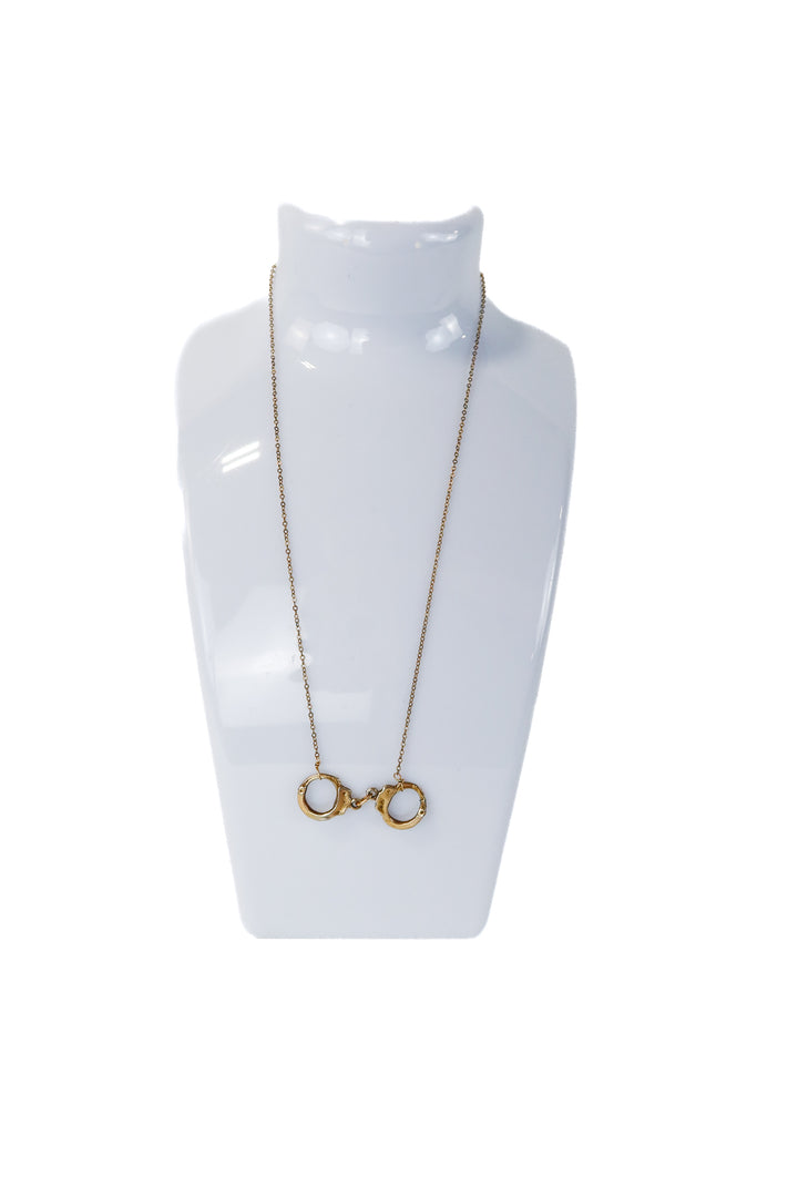 Golden Handcuff Necklace