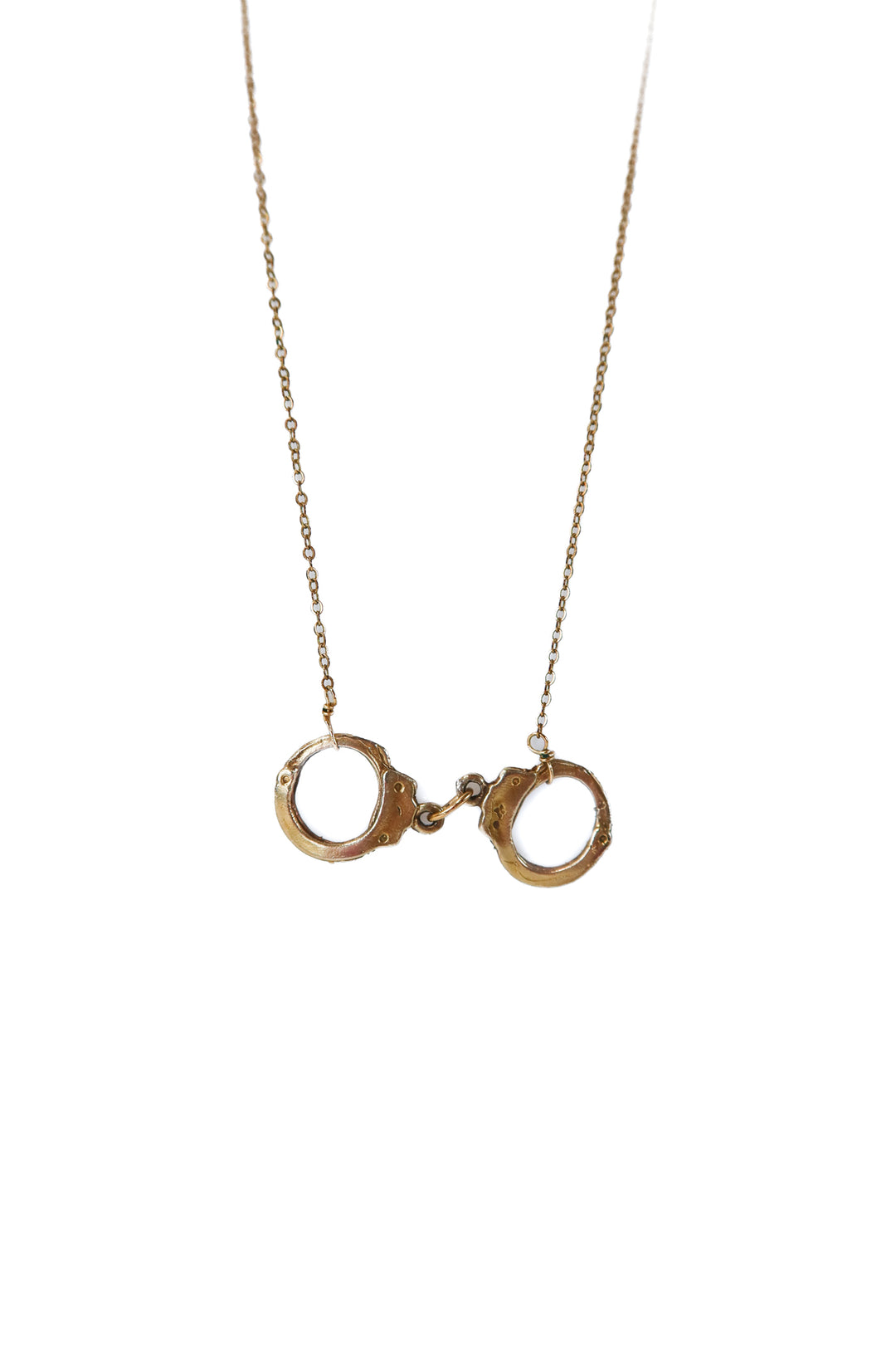 Golden Handcuff Necklace