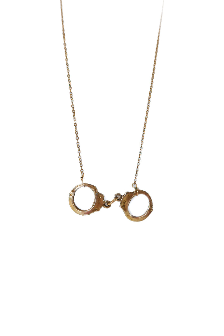 Golden Handcuff Necklace