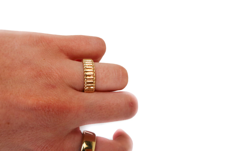 Roxanne Assoulin Gold Ring NWT (7; retail $129)
