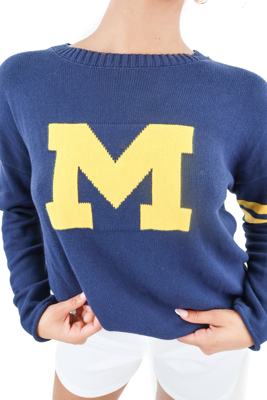 Newport Knits Michigan "M" sweater (M; retail $130)
