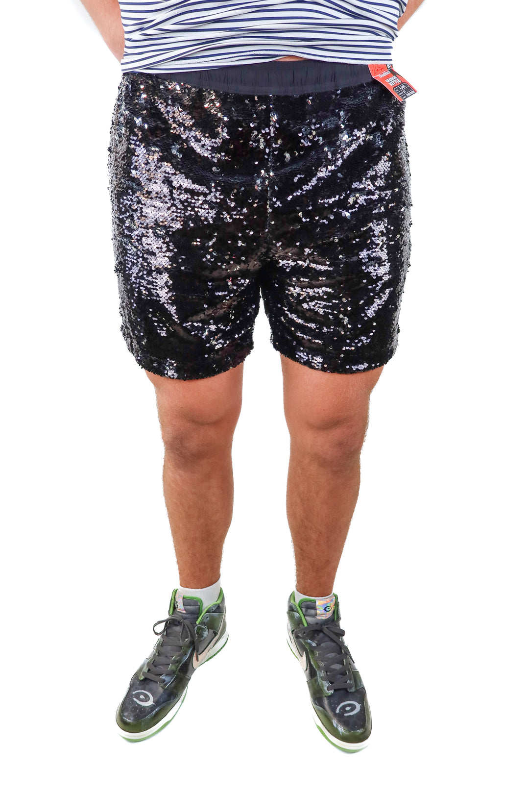chubbies x george kittle black sequin shorts NWT (xl)