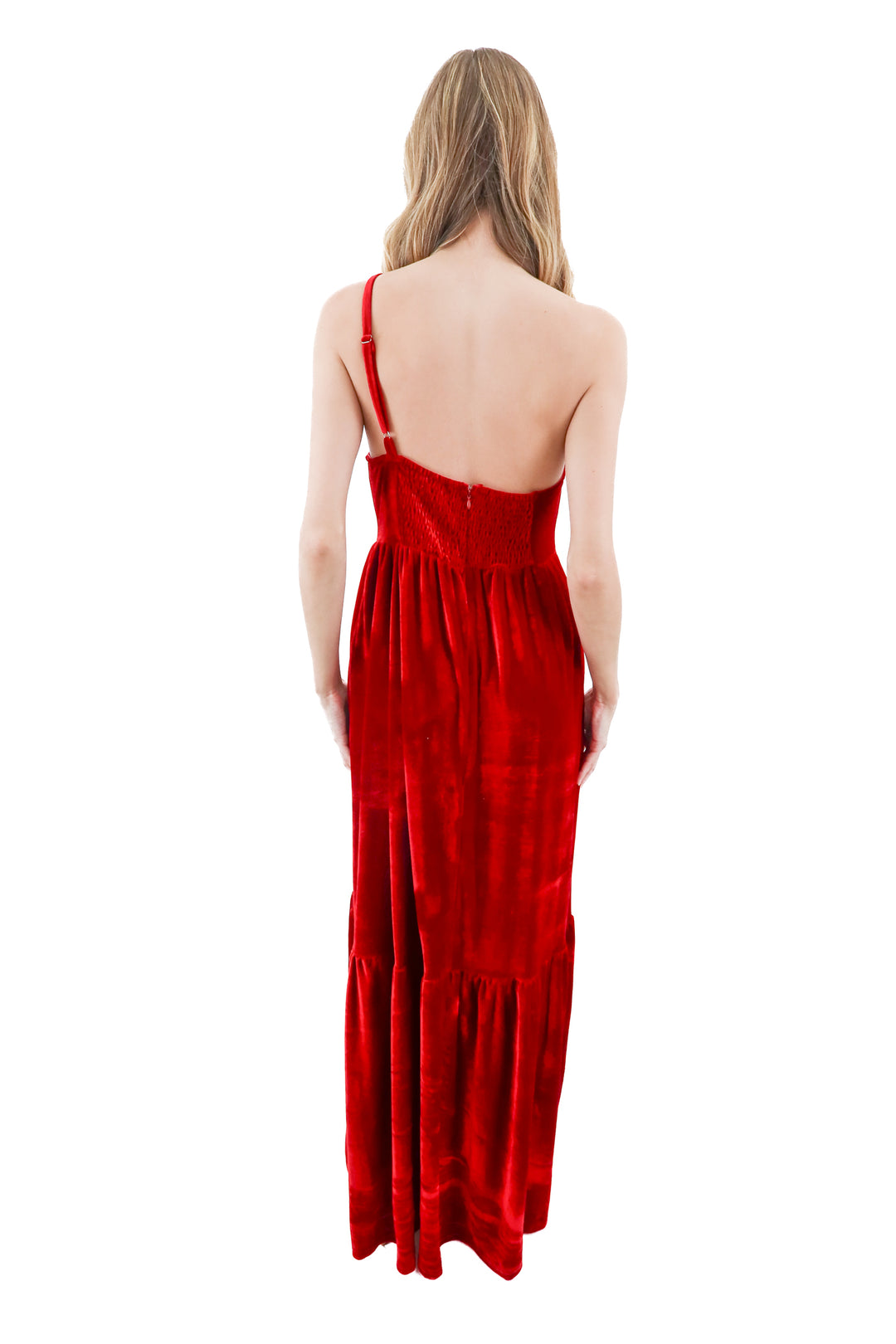 Petal + Pup red velvet bow dress (M)