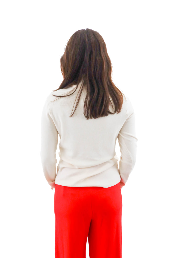 chico's cream knit turtleneck top nwt (1; retail $79.50)