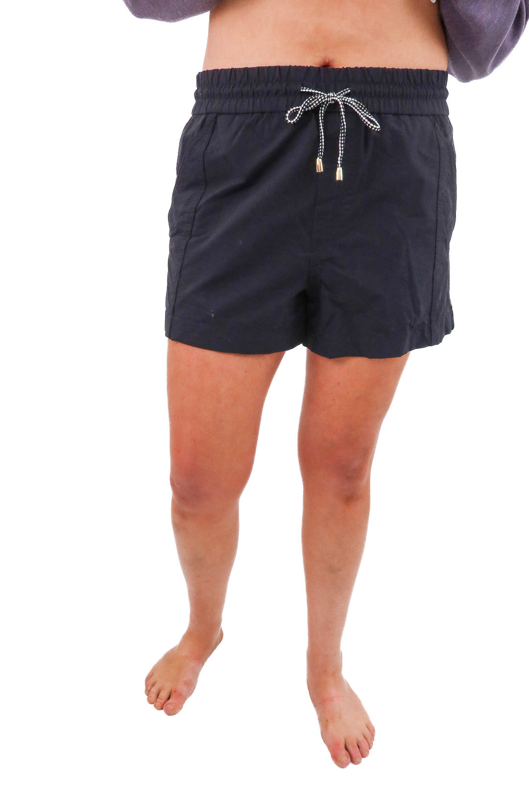 J.Crew black shorts w/ drawstring (m)