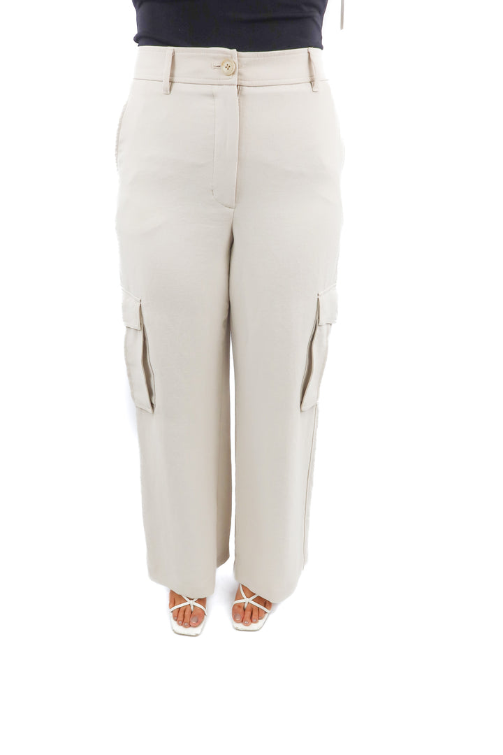 wilfred bone cargo wide leg trouser pants (10; retail $158)
