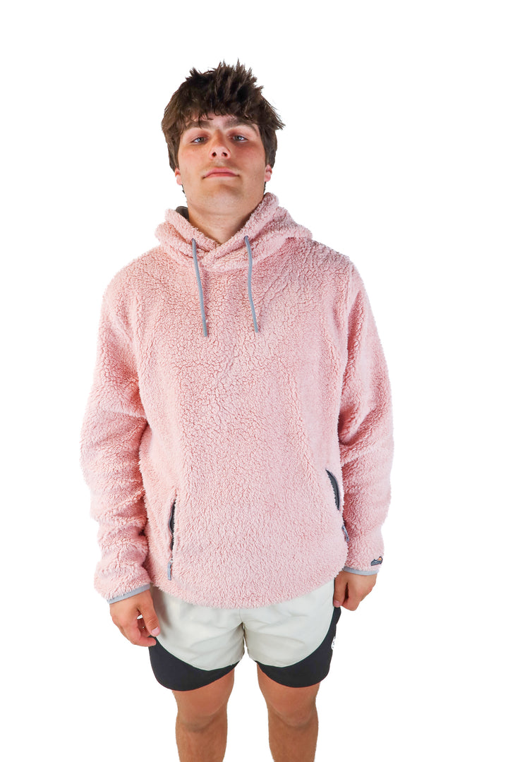 chubbies pink sherpa hoodie (XL)