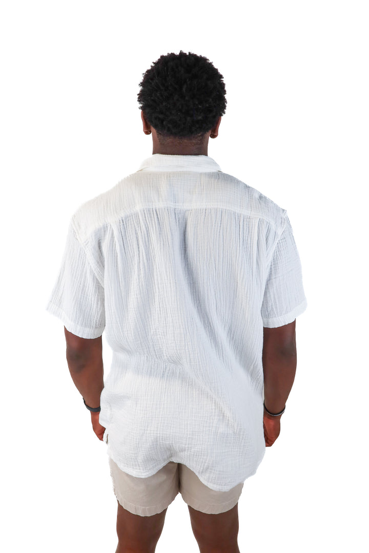 SOLD: chubbies white gauze top NWT (xl)