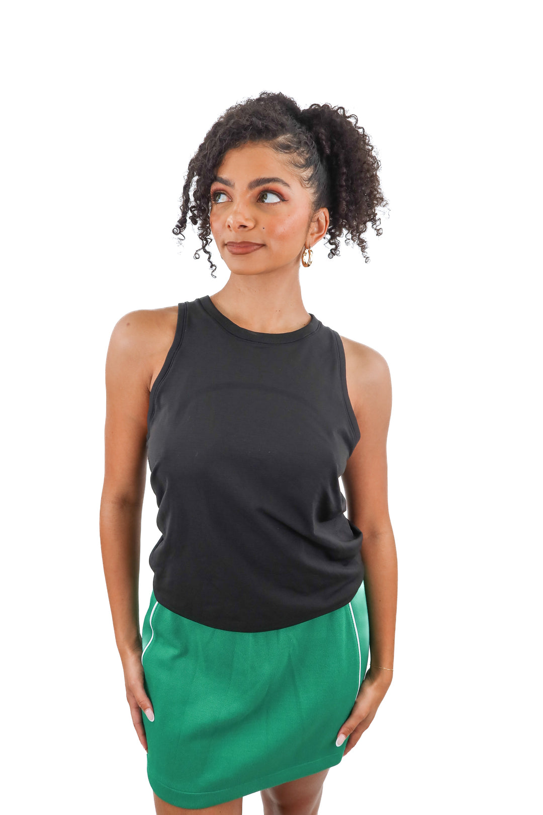 Lululemon black sleeveless top (S)