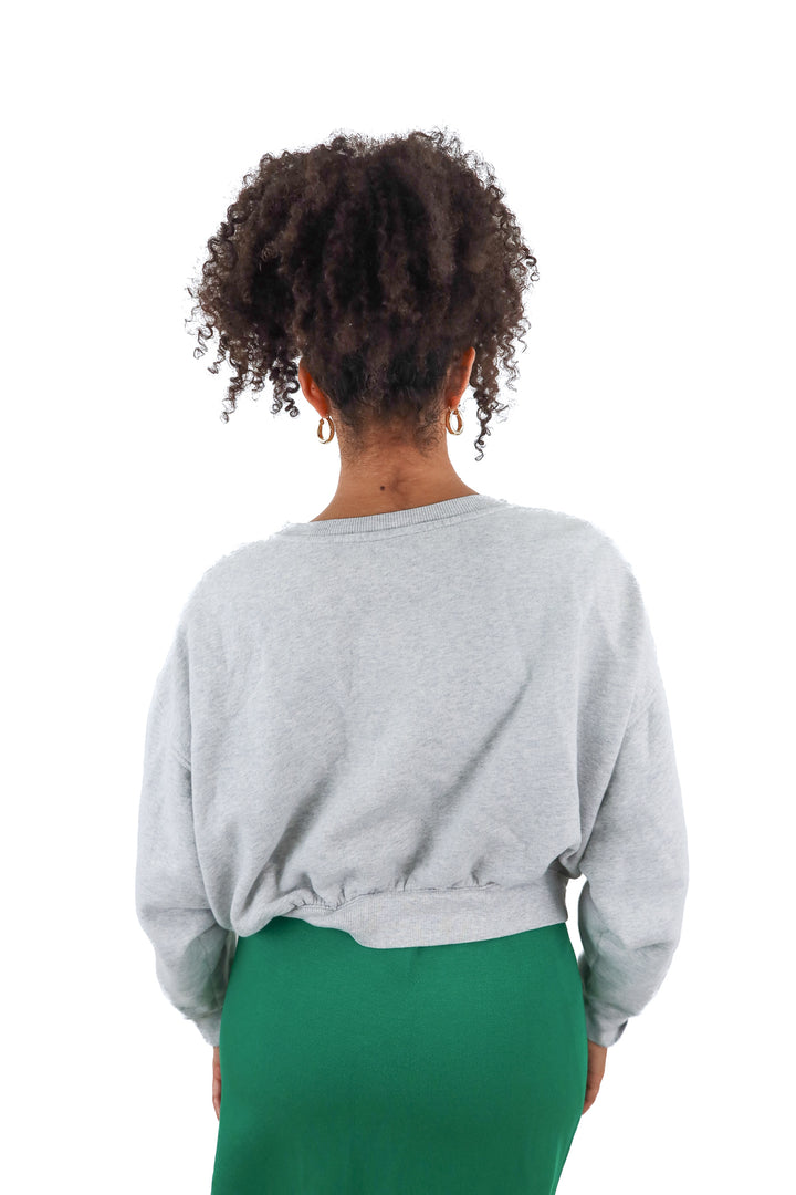 Universal Thread grey cropped pullover sweater (M)