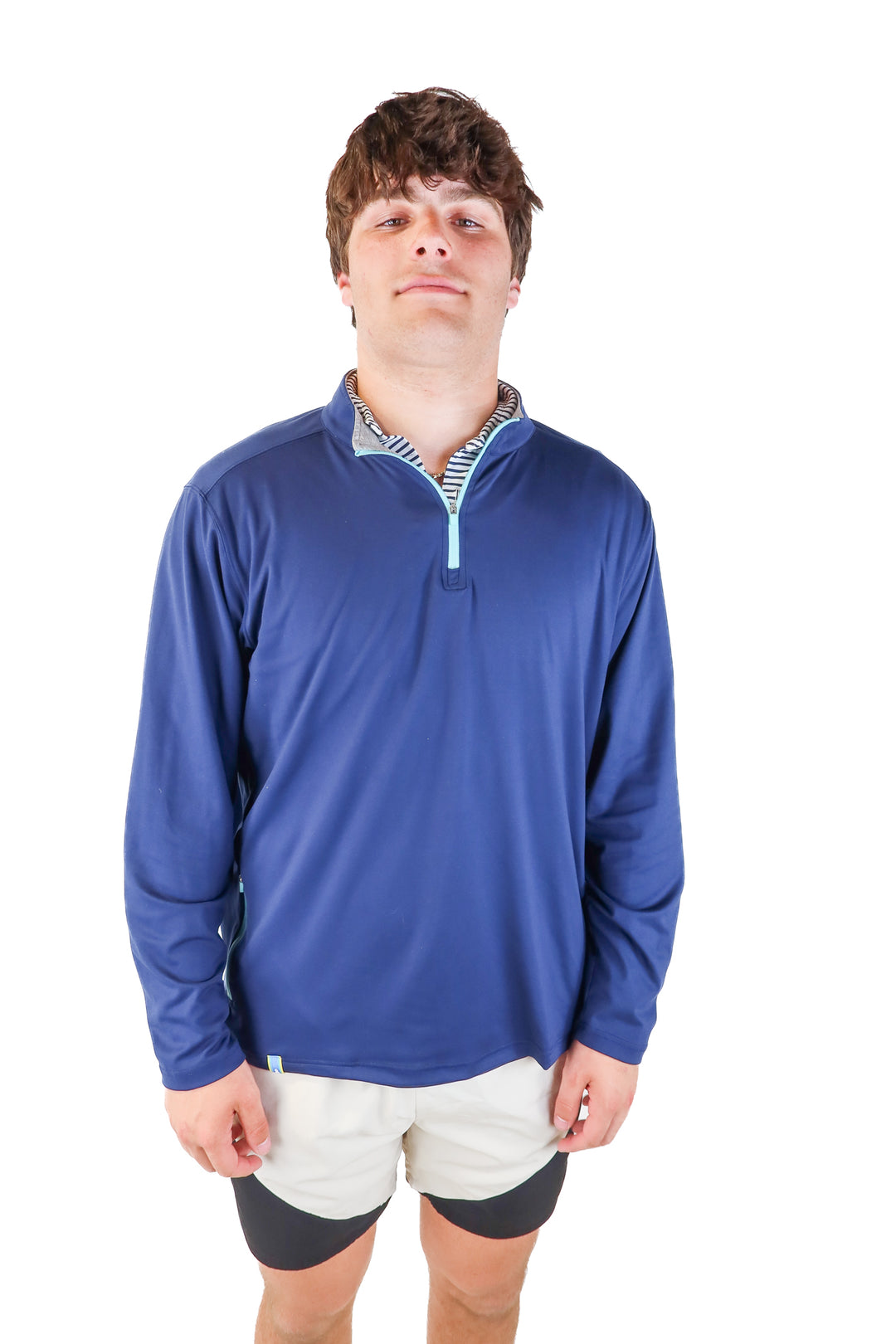 SOLD: chubbies blue quarter zip (xl)