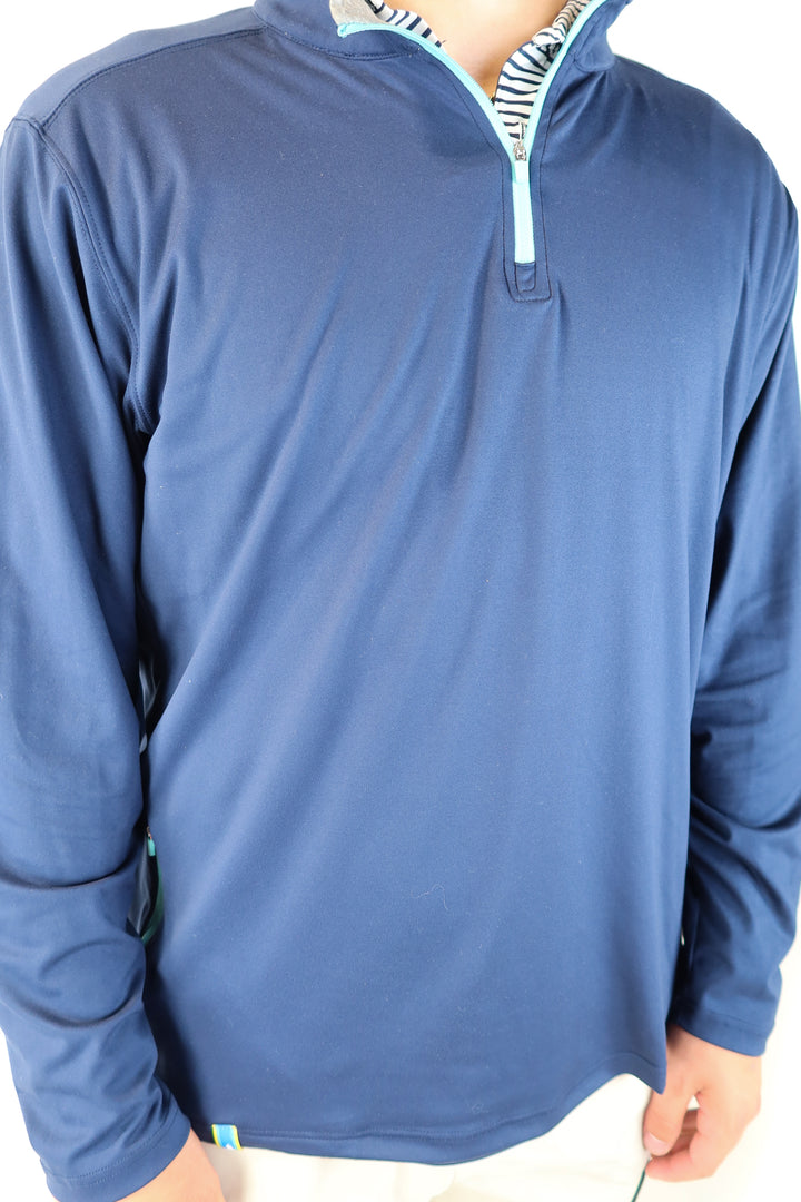 SOLD: chubbies blue quarter zip (xl)