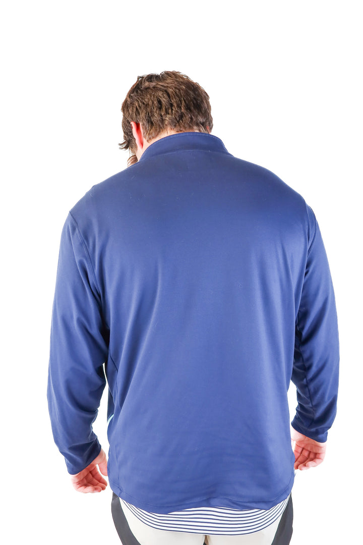 SOLD: chubbies blue quarter zip (xl)