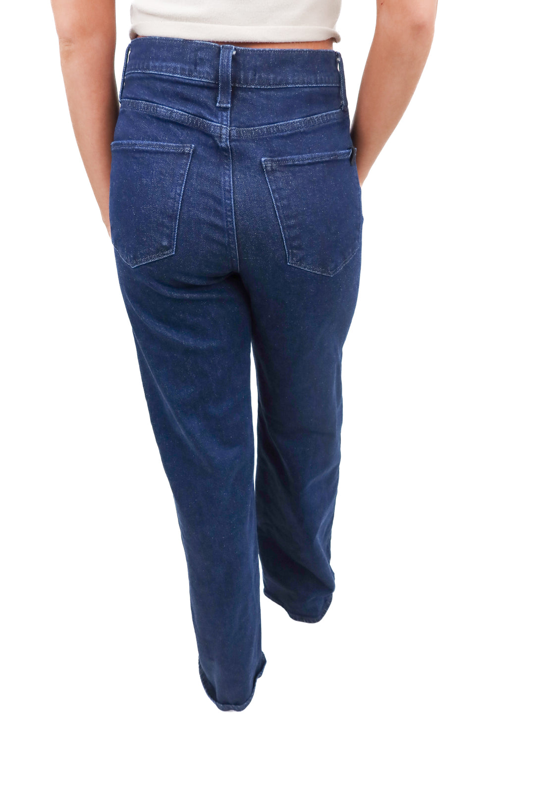 Joe's The Mia dark wash wide leg jeans (27; retail $198)