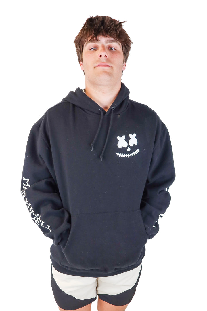 marshmello black skull hoodie (XL)