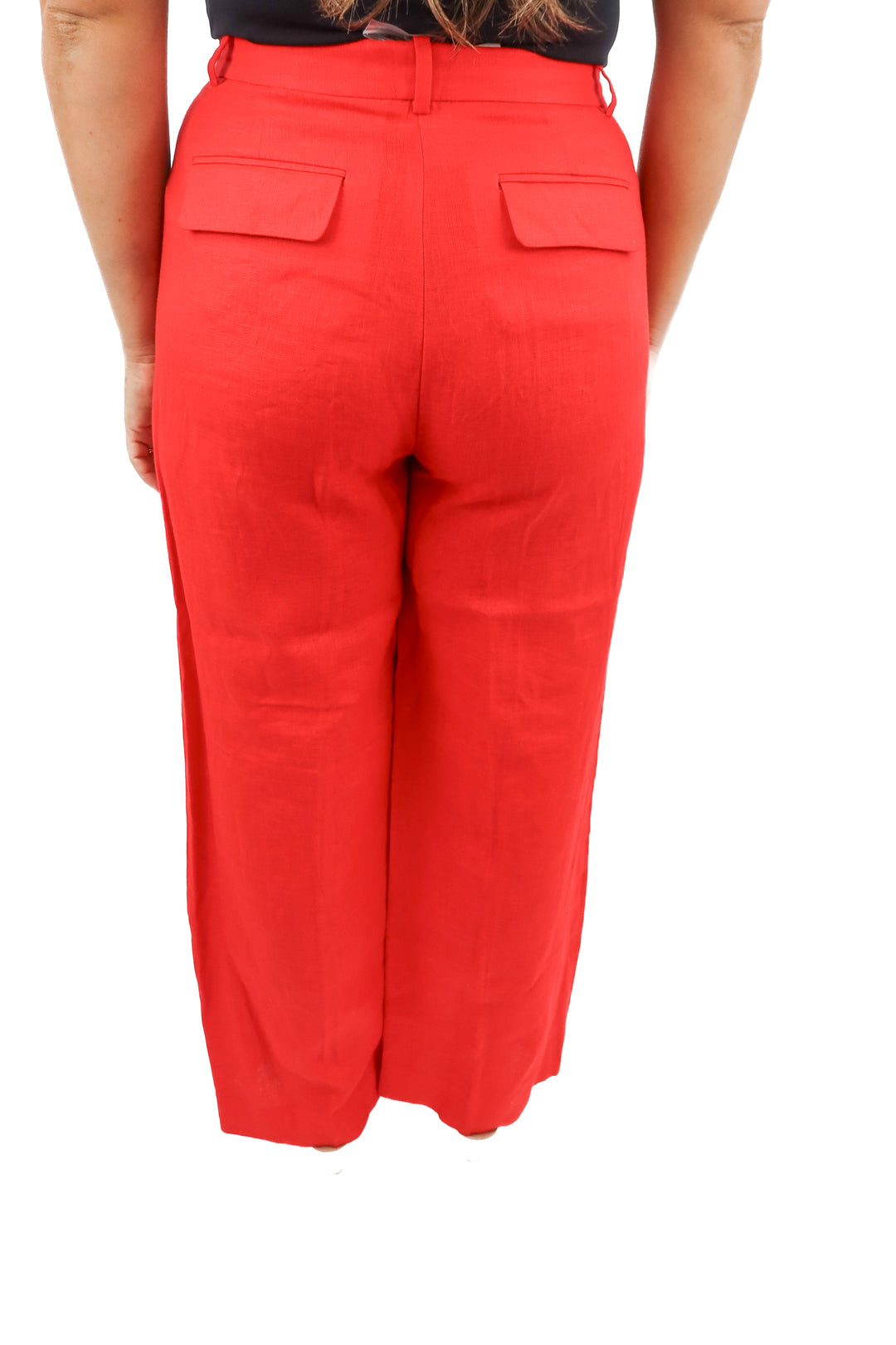 j. crew red wide leg pants NWT (8)