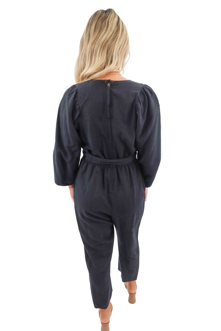 A Piece Apart black jumpsuit (4; retail $425)