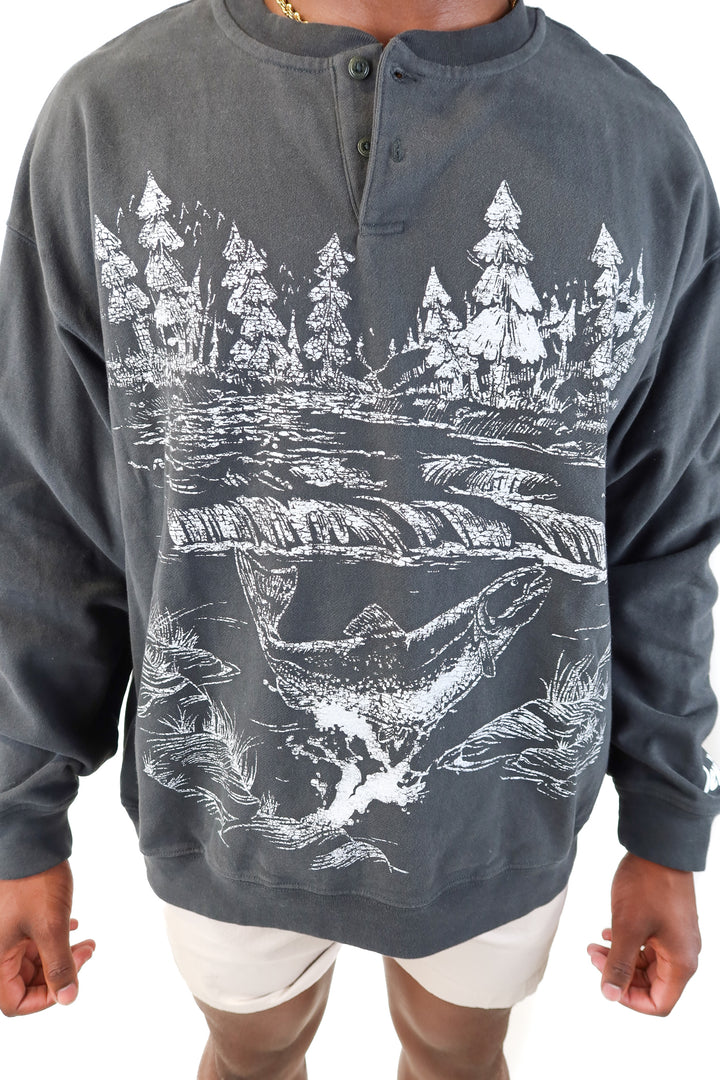 SOLD levis grey mountain pullover (XL)